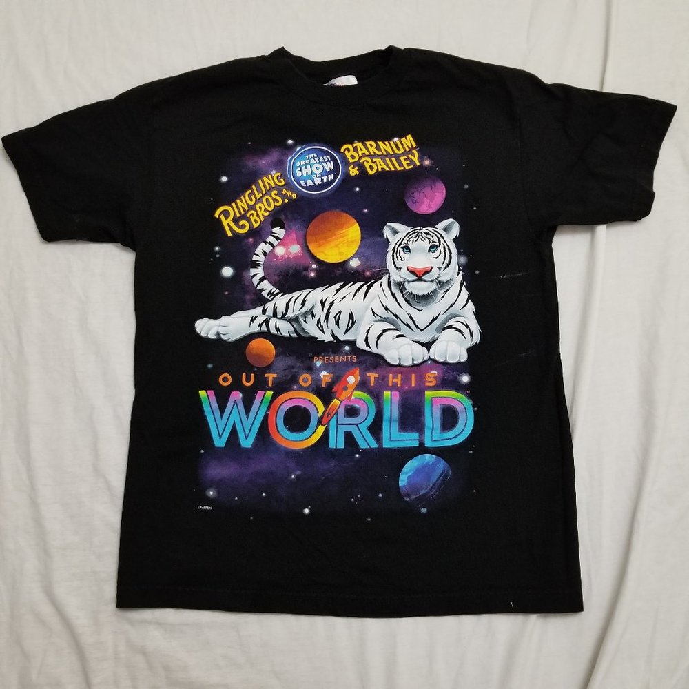 Ringling Bros Barnum & Bailey Out of This World T Shirt Circus Tiger Medium